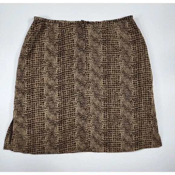 First Issue Liz Claiborne Skirt Women's Size 18 Crocodile Pattern - Picture 2 of 11